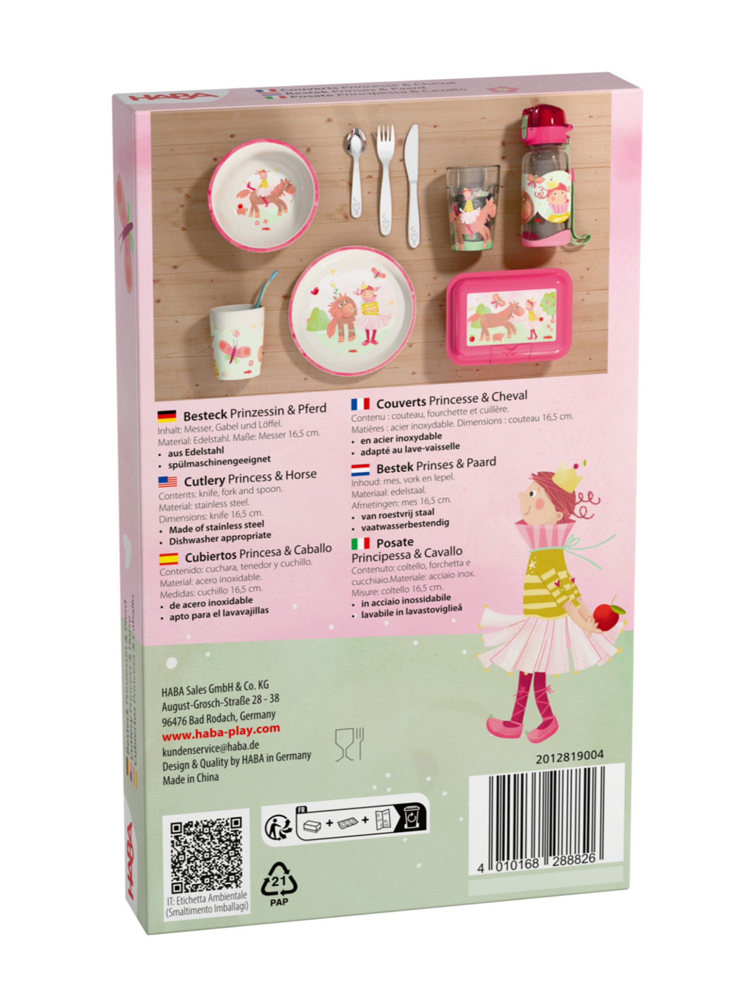 HABA Spel ' Schüssel, Teller, Becher & Besteck ' in Gemengde kleuren