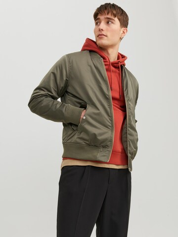 JACK & JONES Tussenjas 'JJEOcean' in Groen: voorkant