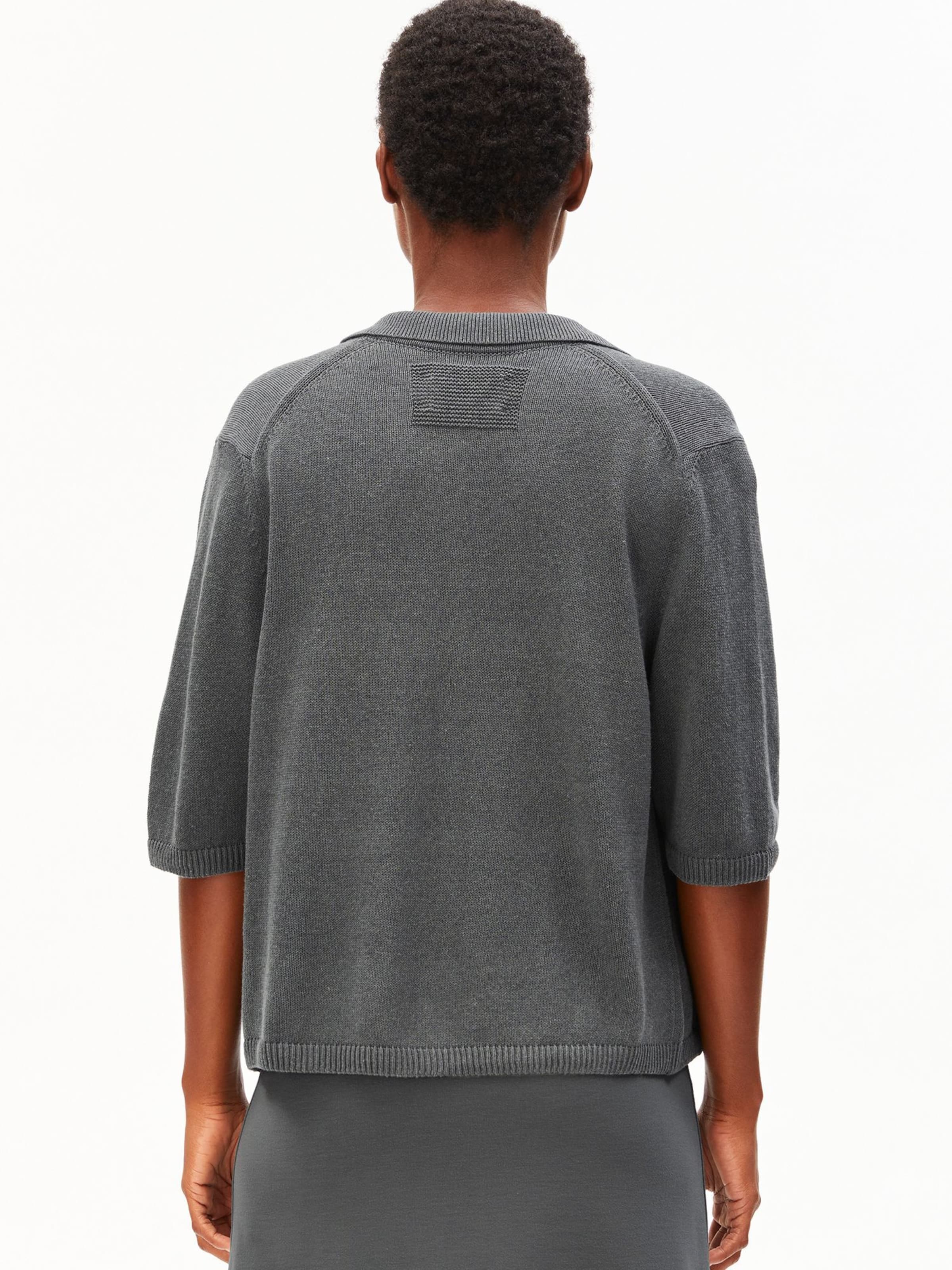 ARMEDANGELS Strickjacke LINO BLEND in Grau: Vorderseite