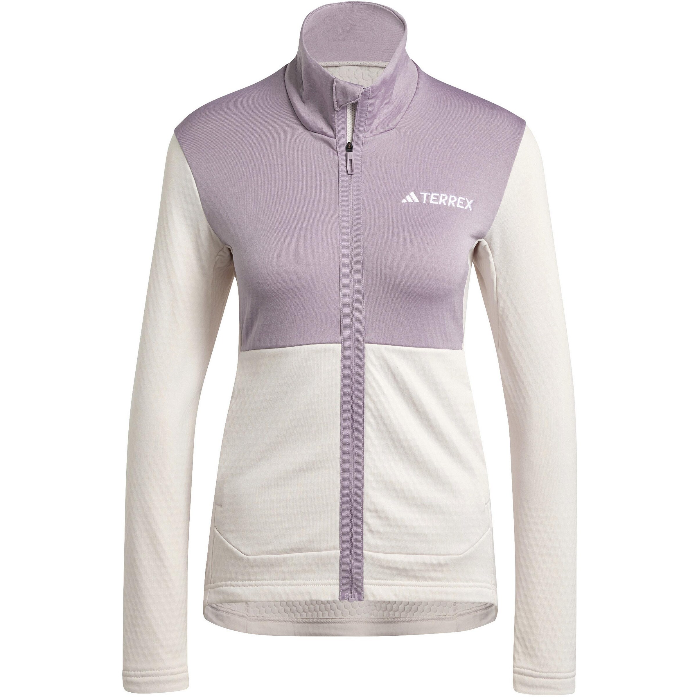 ADIDAS TERREX Athletic Fleece Jacket 'Multi Light' in Purple: front