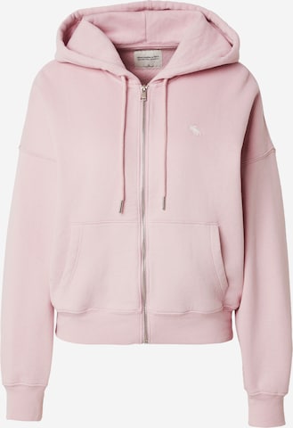 Abercrombie & Fitch Sweatvest in Roze: voorkant