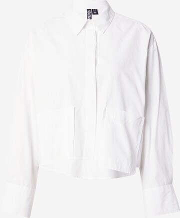 PIECES - Blusa 'OPHELIA' en blanco: frente