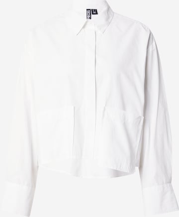 Camicia da donna 'OPHELIA' di PIECES in bianco: frontale