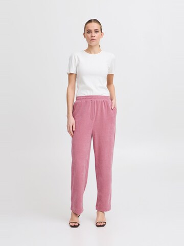 regular Pantaloni 'IHKATE CORDUROY PA' di ICHI in rosa