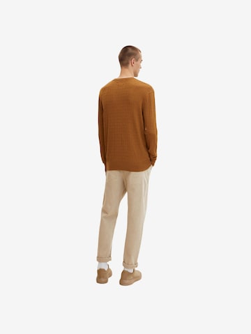 TOM TAILOR Sweater in Brown