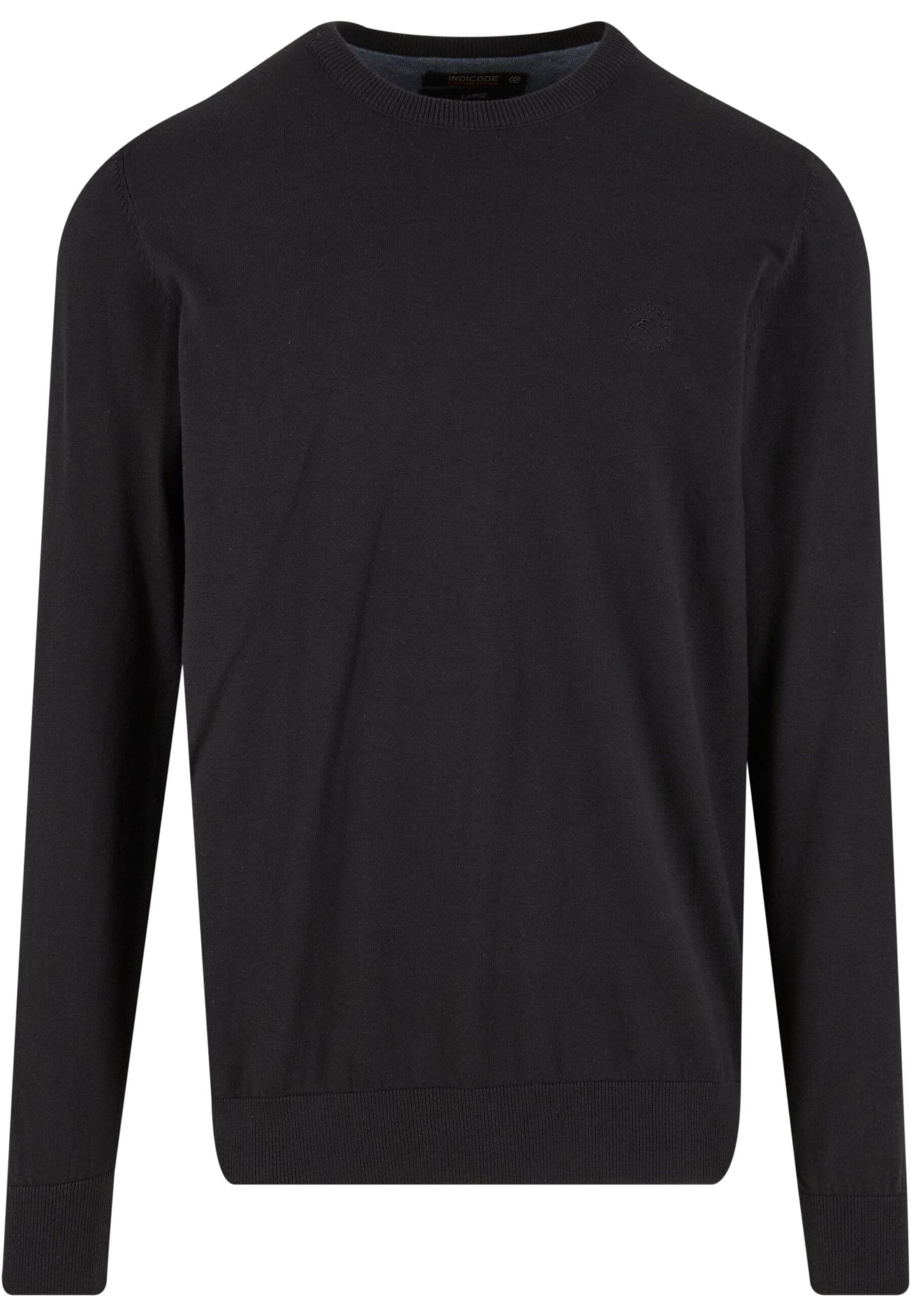 INDICODE JEANS Svetr 'Wildman' – černá: přední strana