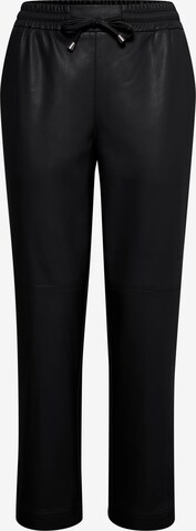 Oxmo Loosefit Broek 'Paulia' in Zwart: voorkant