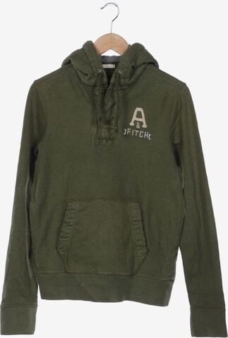 Abercrombie & Fitch Sweatshirt & Zip-Up Hoodie in S in Green: front