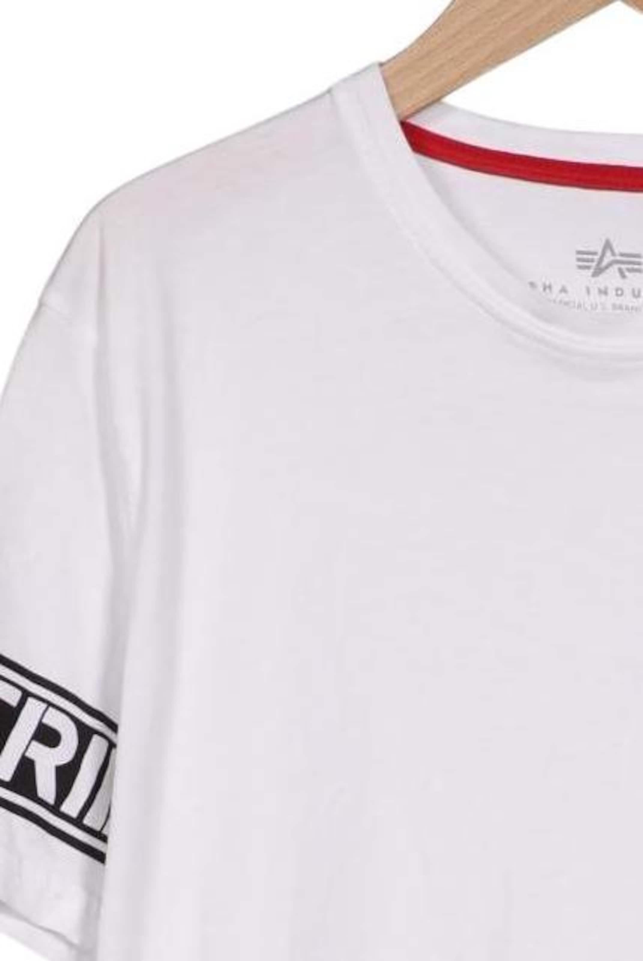 ALPHA INDUSTRIES Shirt in M in White