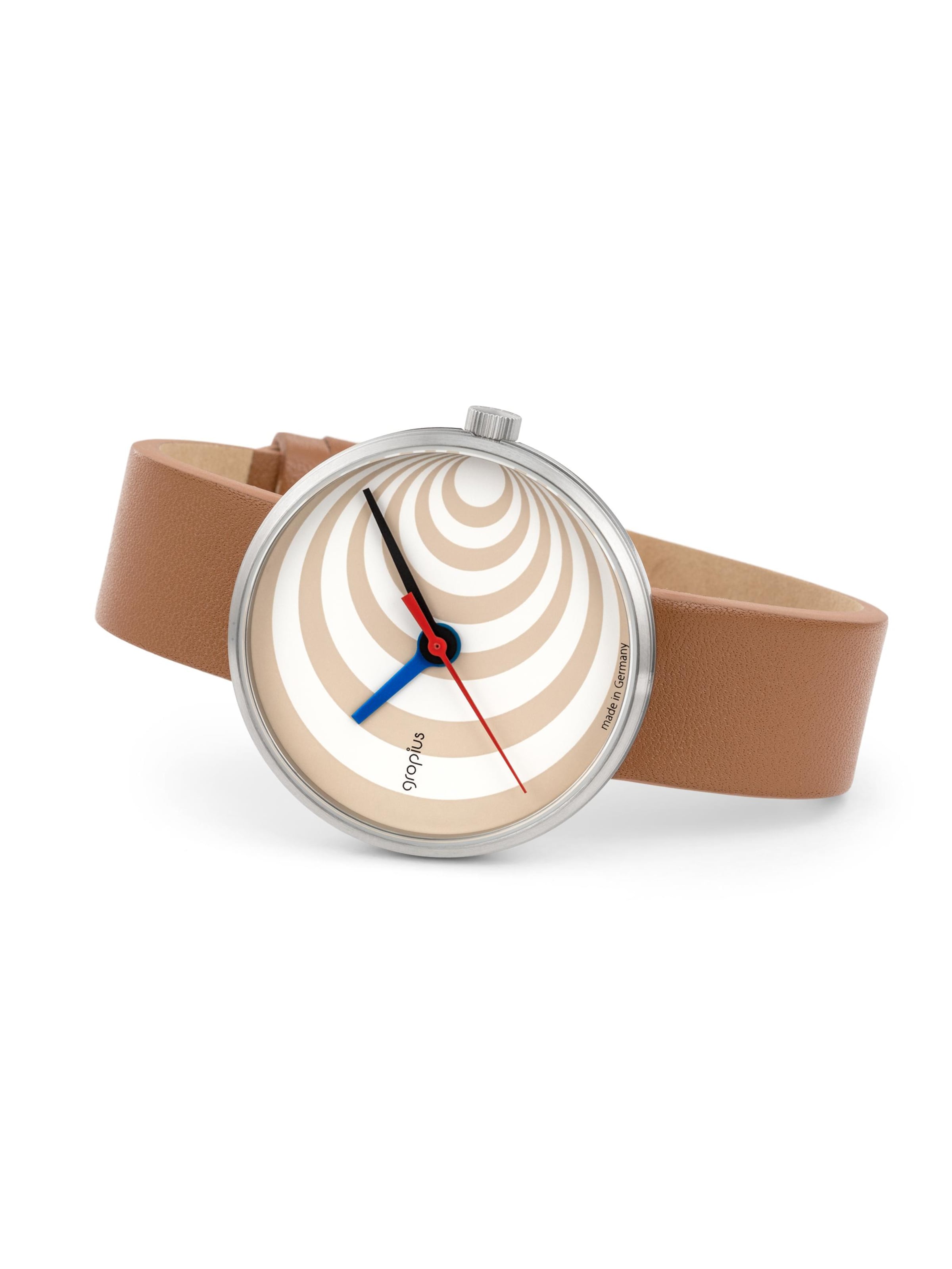 WALTER GROPIUS Analog Watch 'EXCENTRIC' in Brown
