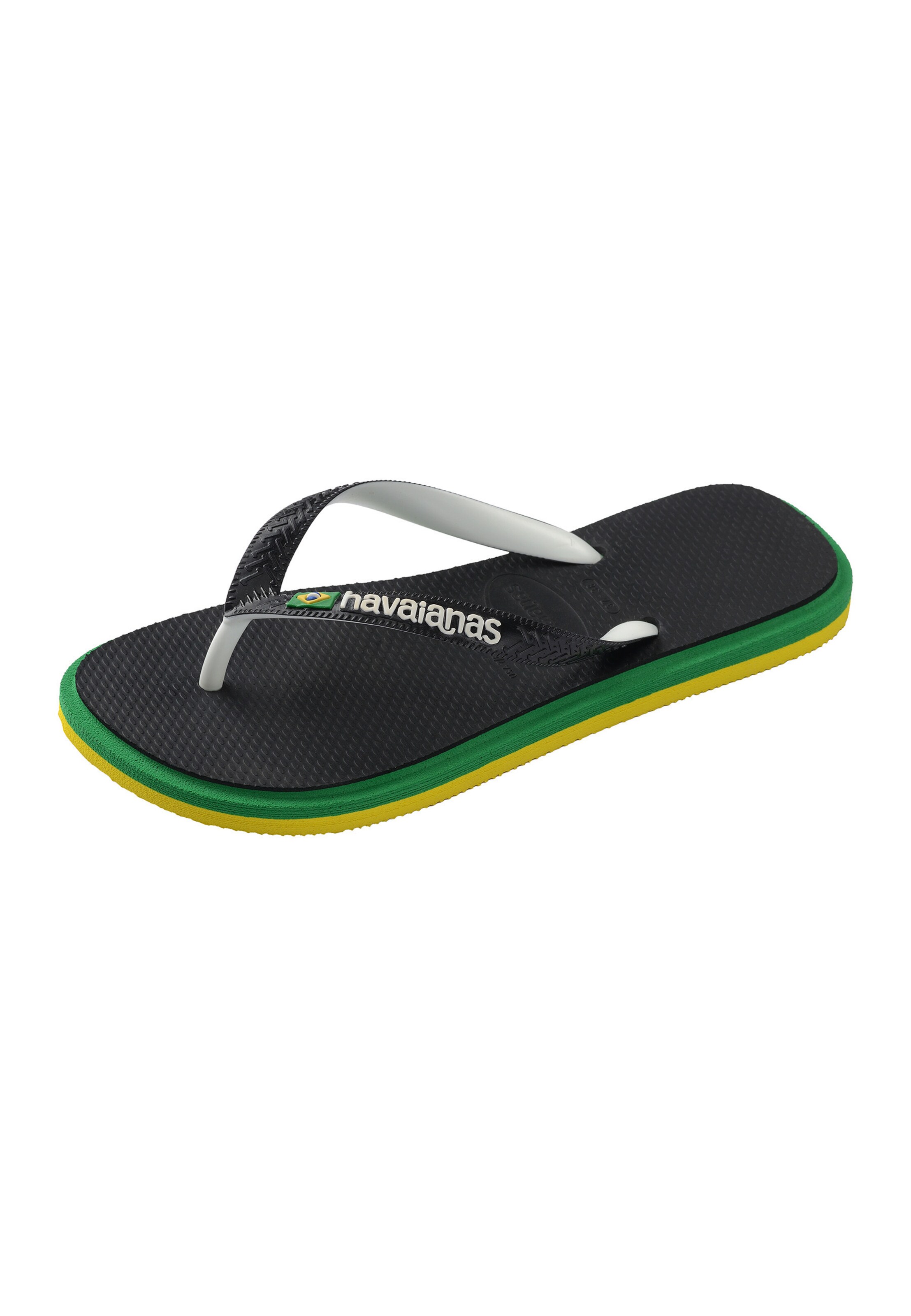 Zoccoletto 'Brasil' di HAVAIANAS in nero: frontale