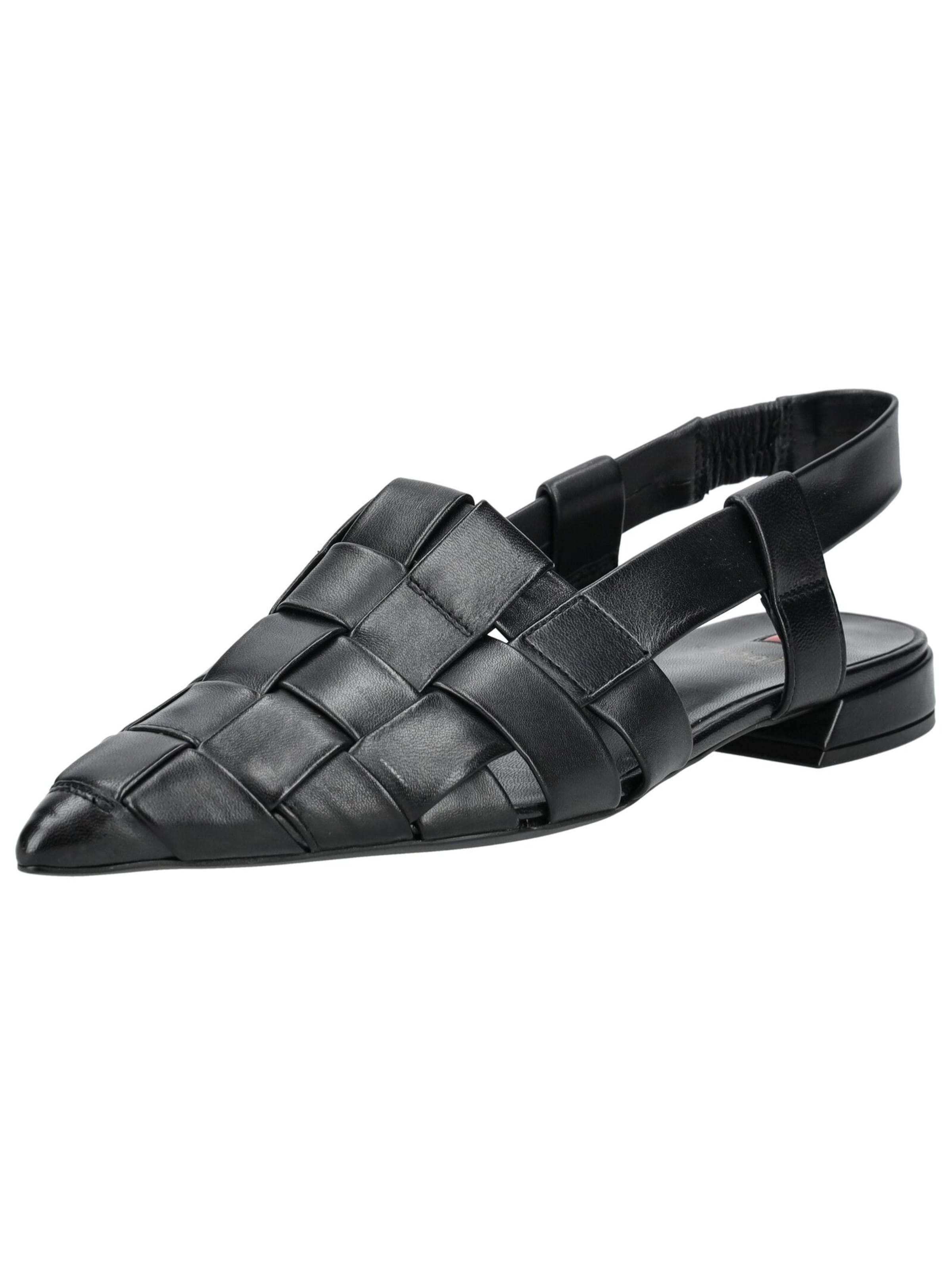 Högl Ballerina met riempjes 'Milla' in Zwart: voorkant