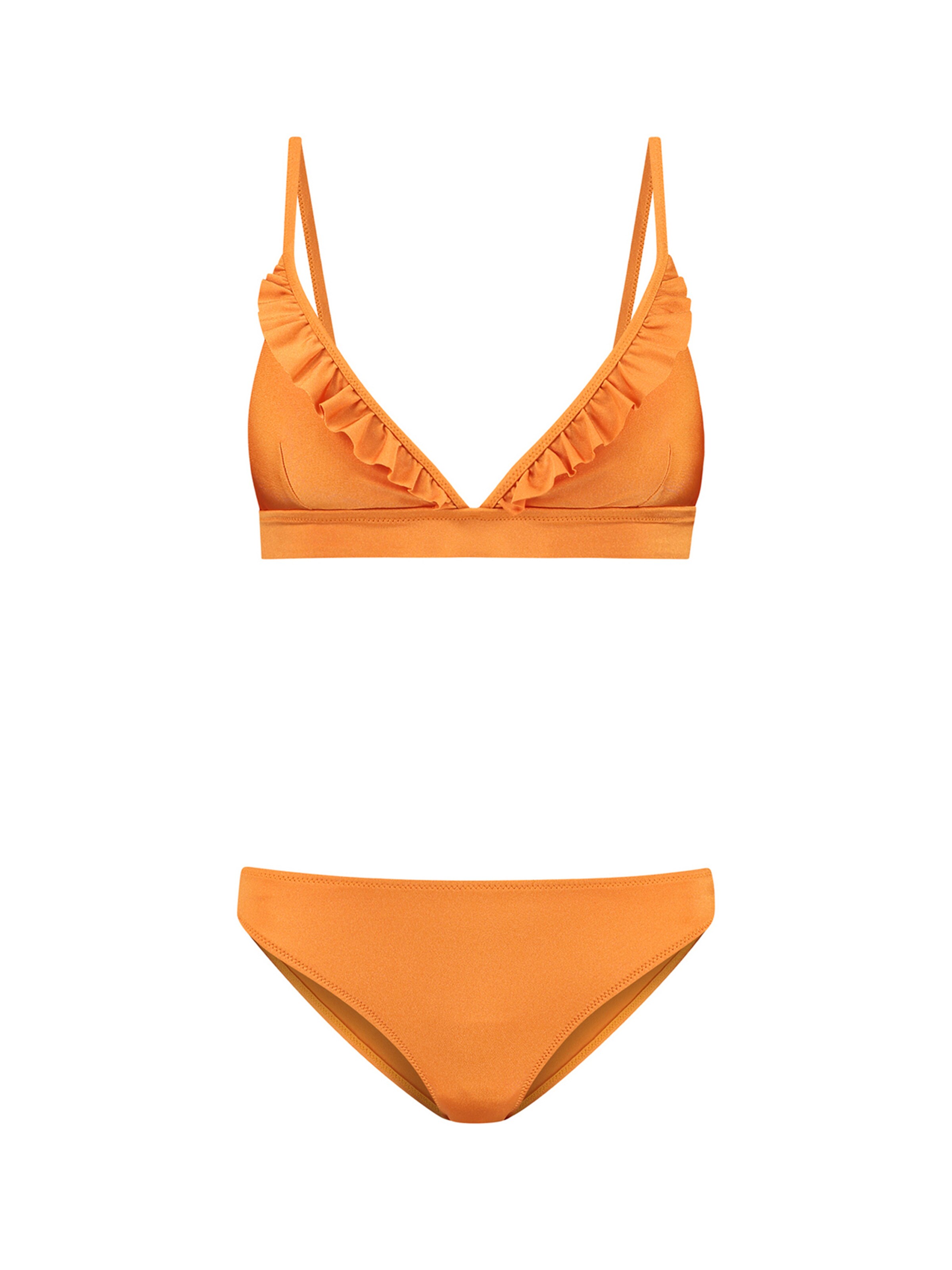 Shiwi Triangle Bikini 'Beau' in Orange: front