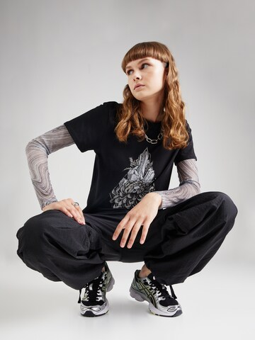 melns Volcom T-Krekls 'Radical Daze'