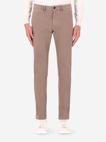 Distretto12 Slimfit Chino in Grijs: voorkant