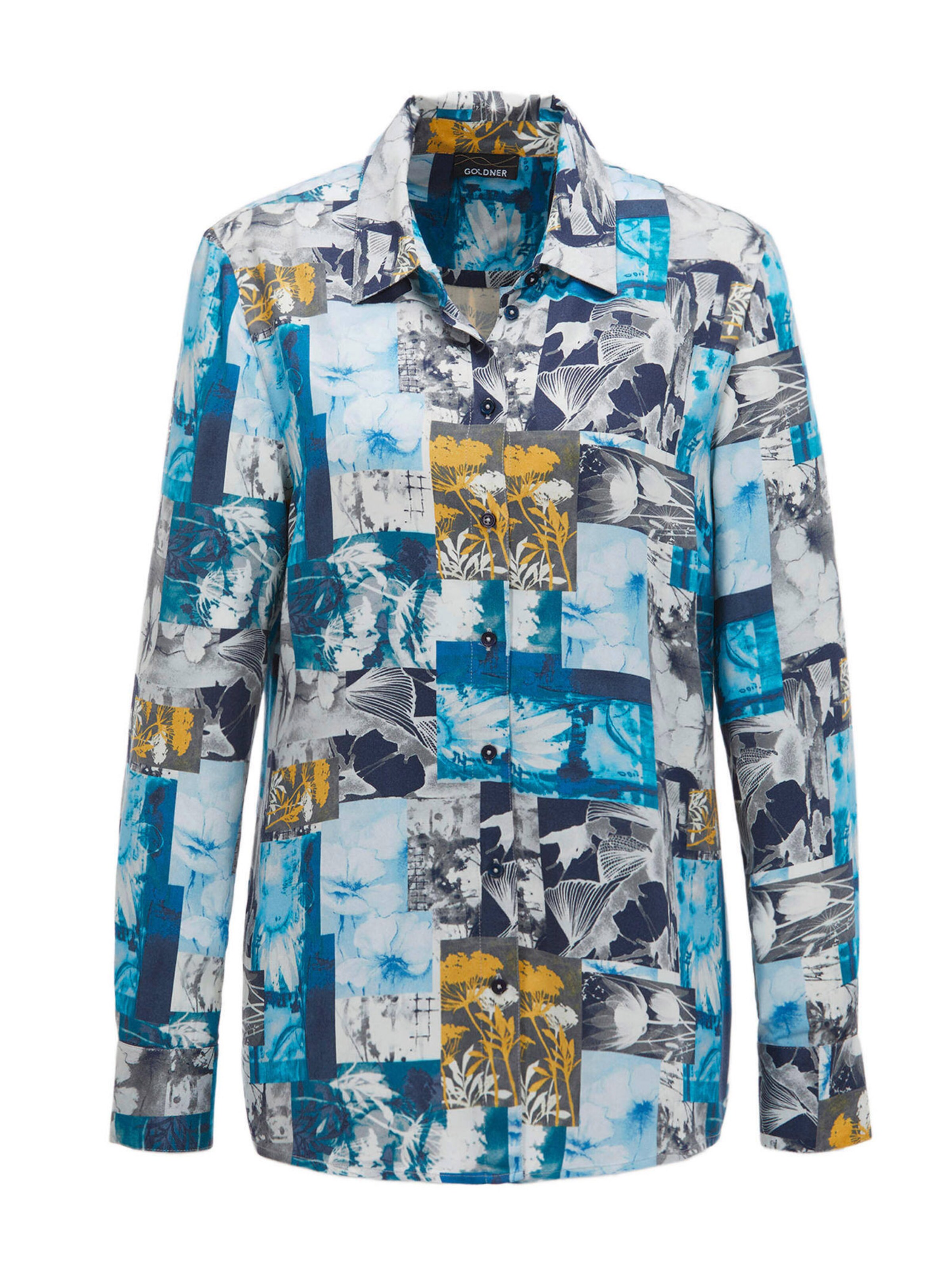 Goldner Blouse in Blauw: voorkant