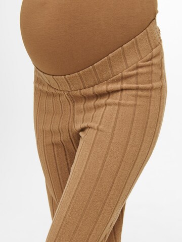 Only Maternity Loose fit Pants 'Augusta' in Brown