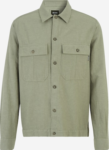 Coupe regular Chemise 'Kennet' Only & Sons en vert : devant