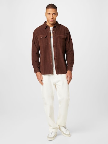 LEVI'S ® Comfort Fit Skjorte 'Jackson Worker' i brun
