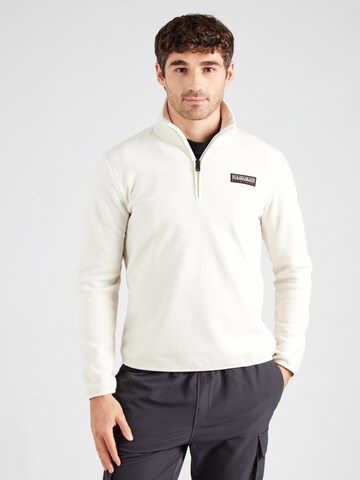 Sweat-shirt 'IAATO' NAPAPIJRI en blanc : devant