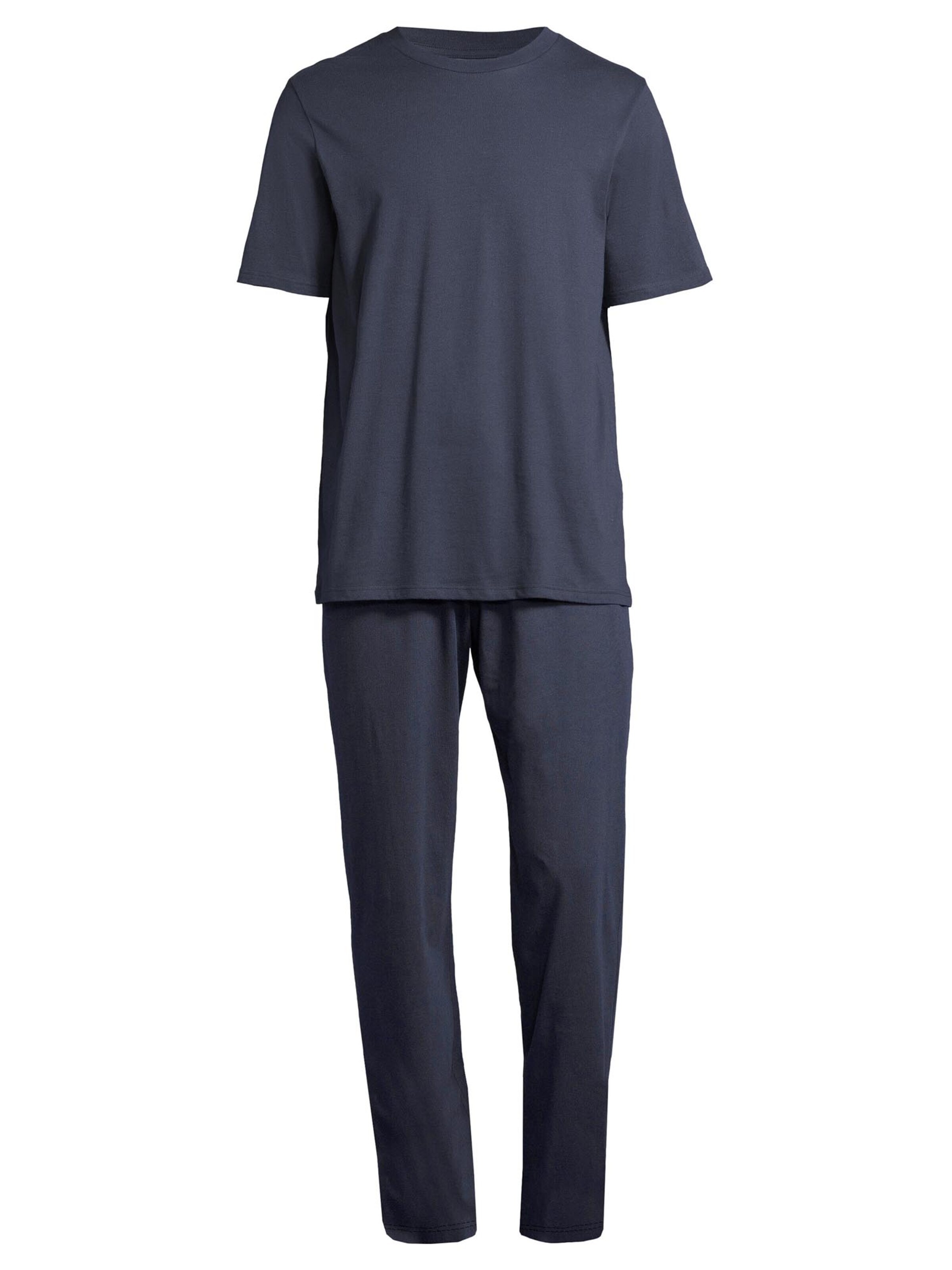 SCHIESSER Pajama short 'Night & Home' in Blue: front