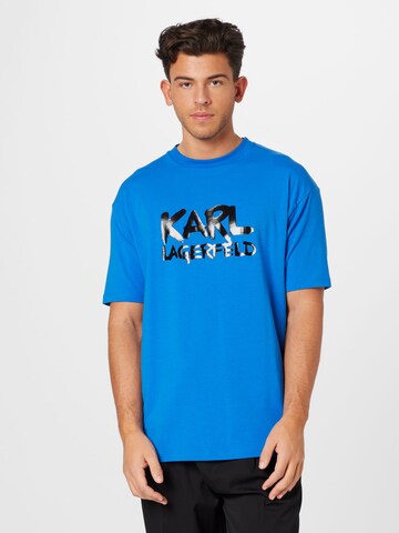 Karl Lagerfeld - Camiseta en azul: frente