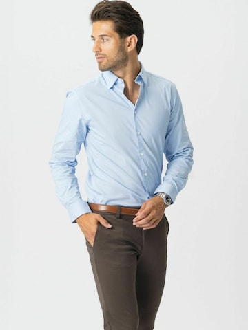 Coupe regular Chemise ' The Original ' TEESHOPPEN en bleu