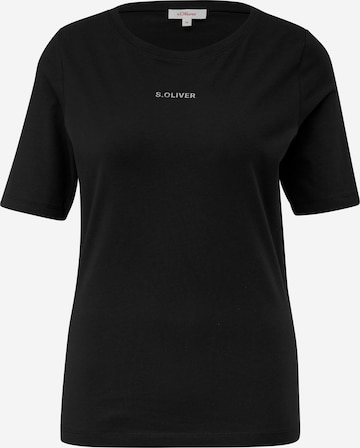 s.Oliver T-Shirt in Schwarz: Vorderseite