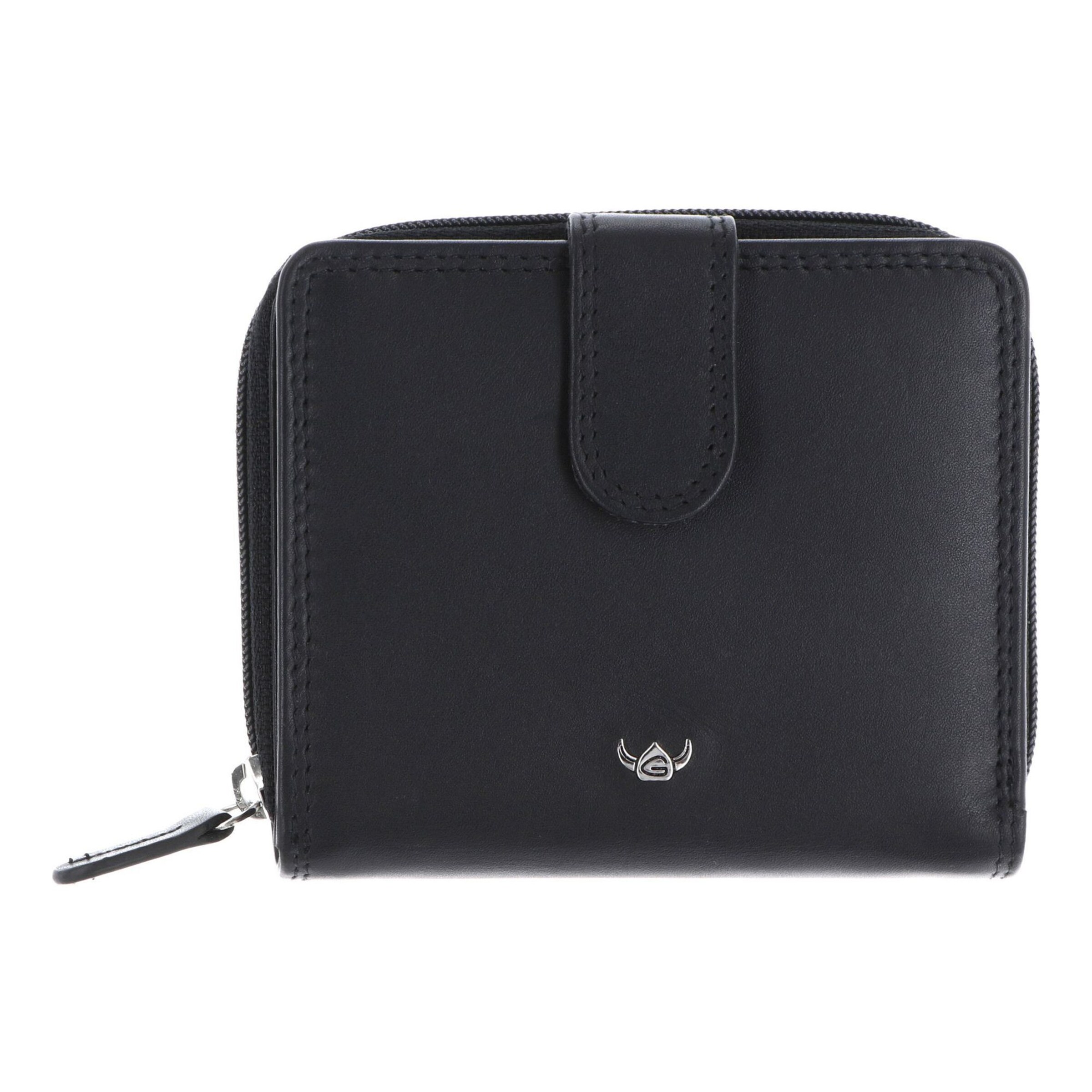 Porte-monnaies 'Polo' GOLDEN HEAD en noir : devant