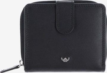 Porte-monnaies 'Polo' GOLDEN HEAD en noir : devant