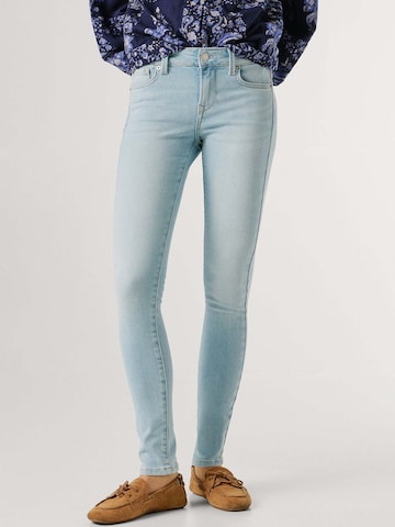 Pepe Jeans Skinny Jeans in Blauw: voorkant