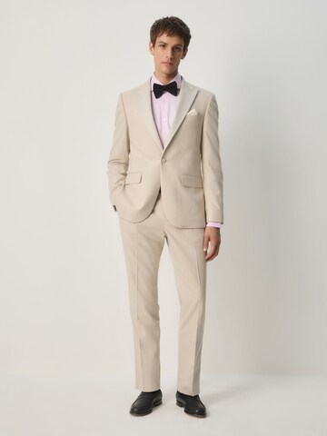 Next Regular Bandplooibroek 'Smoking' in Beige