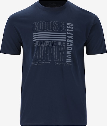 Cruz T-Shirt 'Blueville' in Blau: Vorderseite