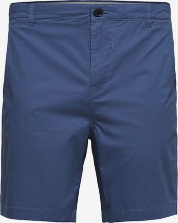 Pantalon chino SELECTED HOMME en bleu : devant