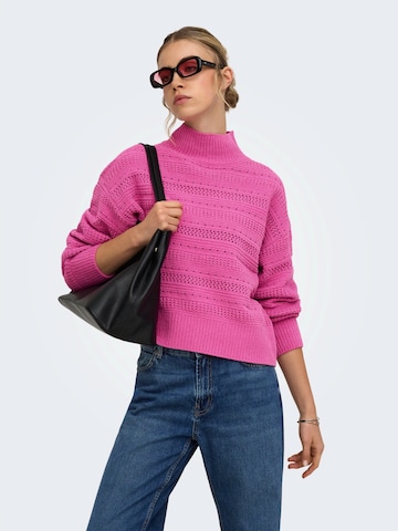 ONLY Pullover 'ONLGLOBE' i pink: forside