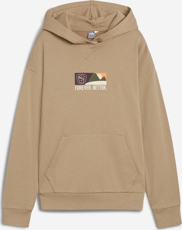 PUMA Свитшот 'BETTER SPORTSWEAR' в Коричневый: спереди
