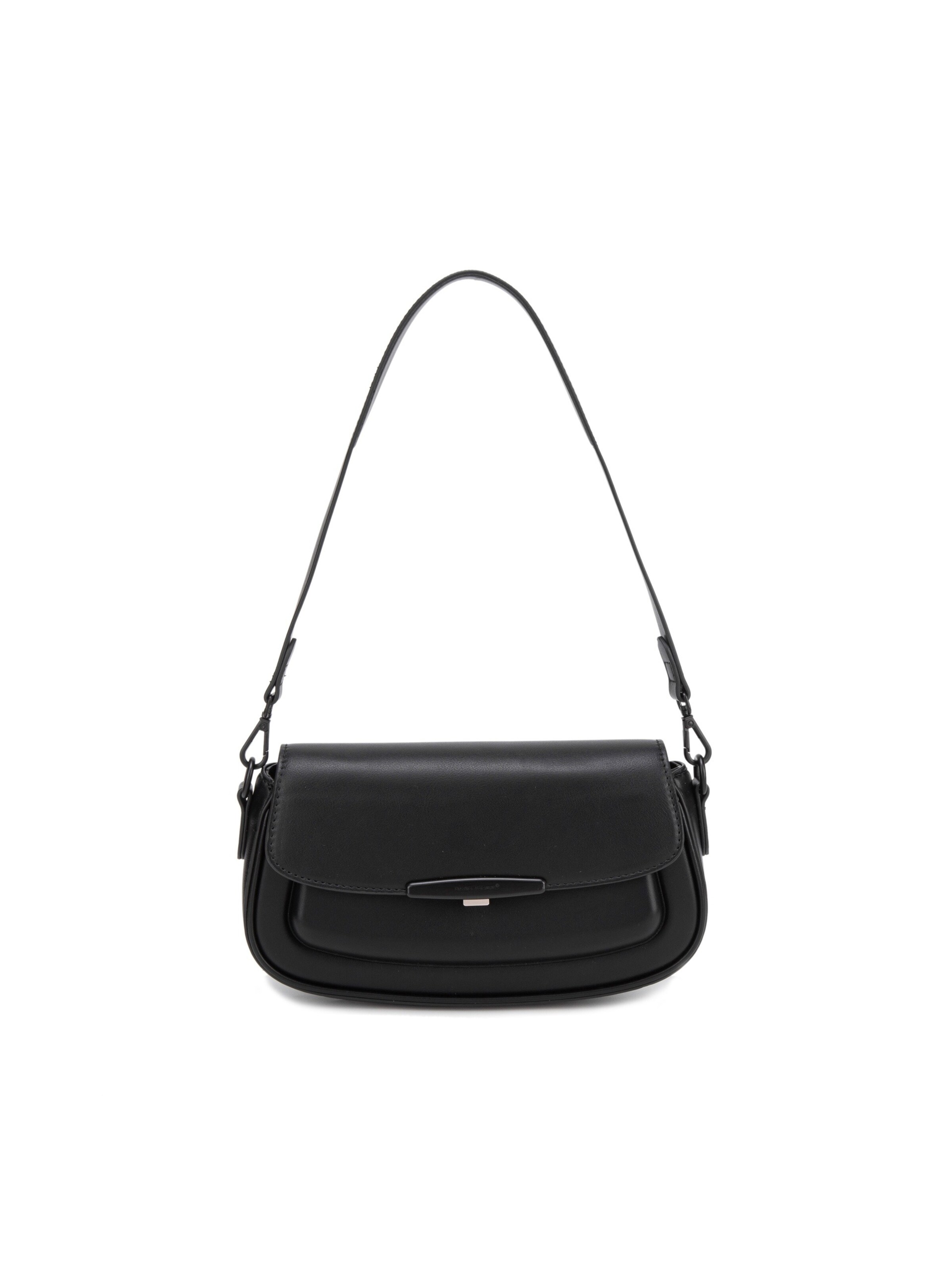 Borsa a spalla 'Borsa a Spalla Baguette David Jones Ecopelle con Chiusura Magnetica' di David Jones in nero: frontale