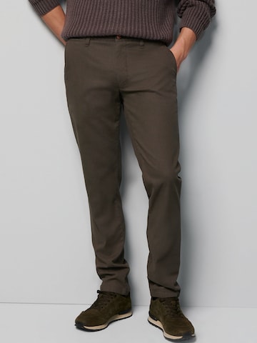 MEYER Slim fit Chino trousers in Brown