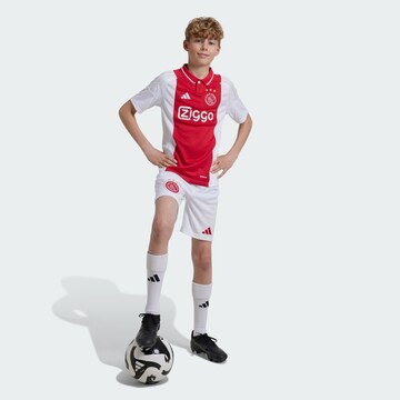 ADIDAS PERFORMANCE Regular Sports trousers 'Ajax Amsterdam 24/25 Home' in White
