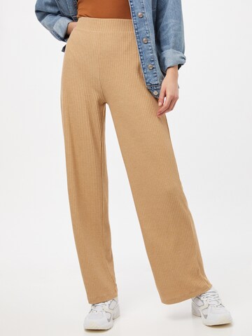 ONLY Wide leg Broek 'Nella' in Bruin: voorkant