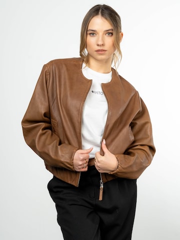 IYITO Between-season jacket 'IYEliana' in Brown: front