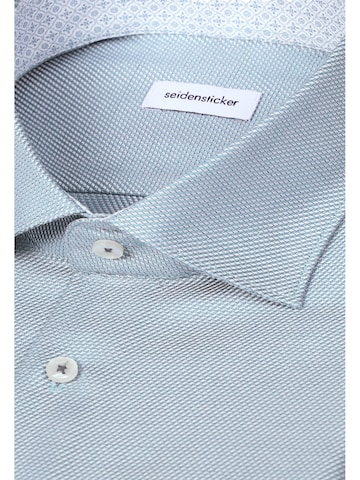 SEIDENSTICKER Slim Fit Hemd in Grün