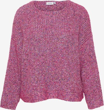 Fransa Curve Pullover 'Spotta' in Lila: predná strana