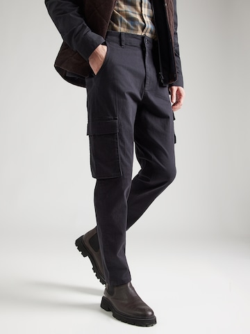 BLEND - Tapered Pantalón cargo en negro: frente