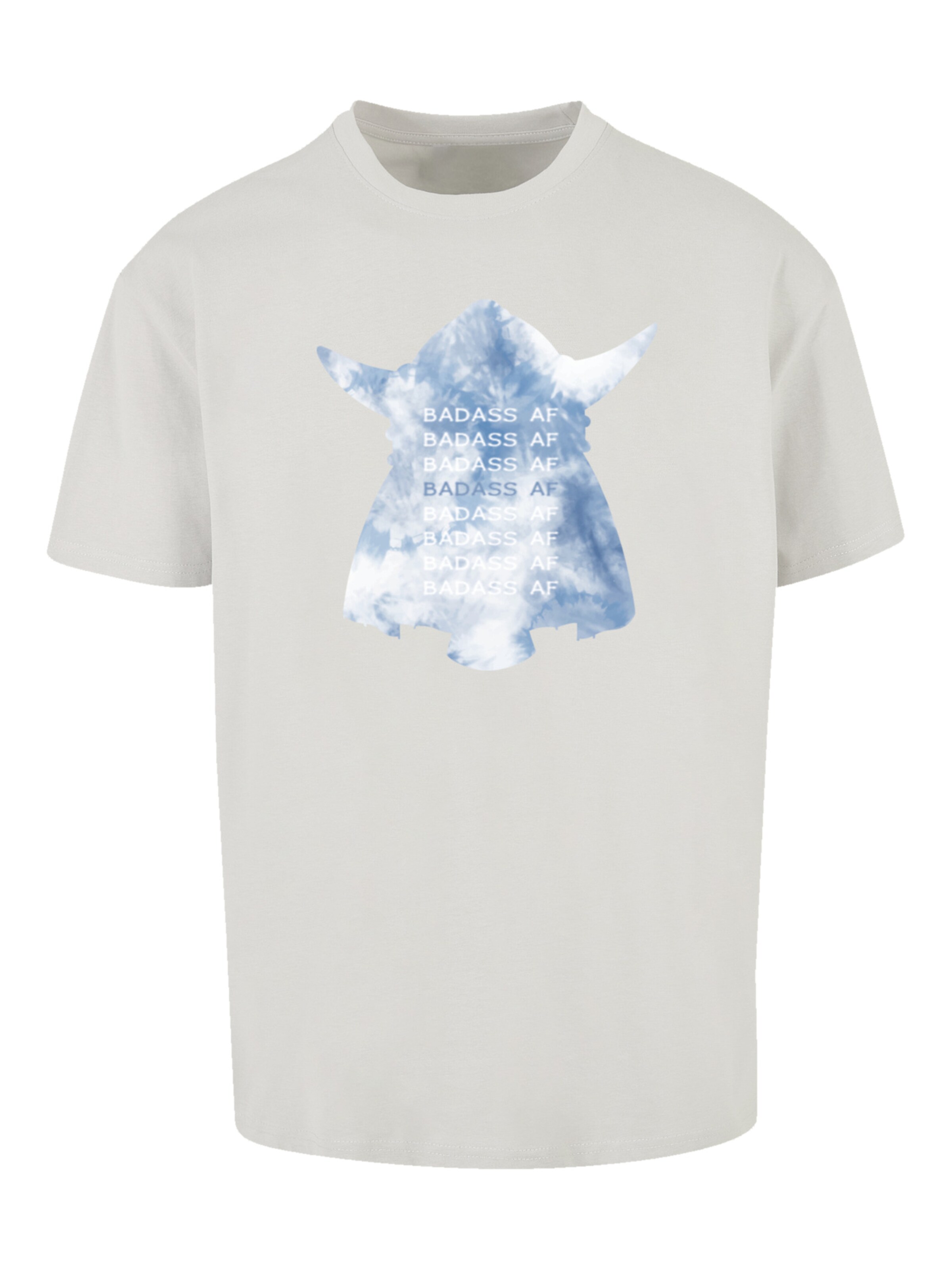 F4NT4STIC Shirt 'Wickie und die starken Männer' in Grijs: voorkant