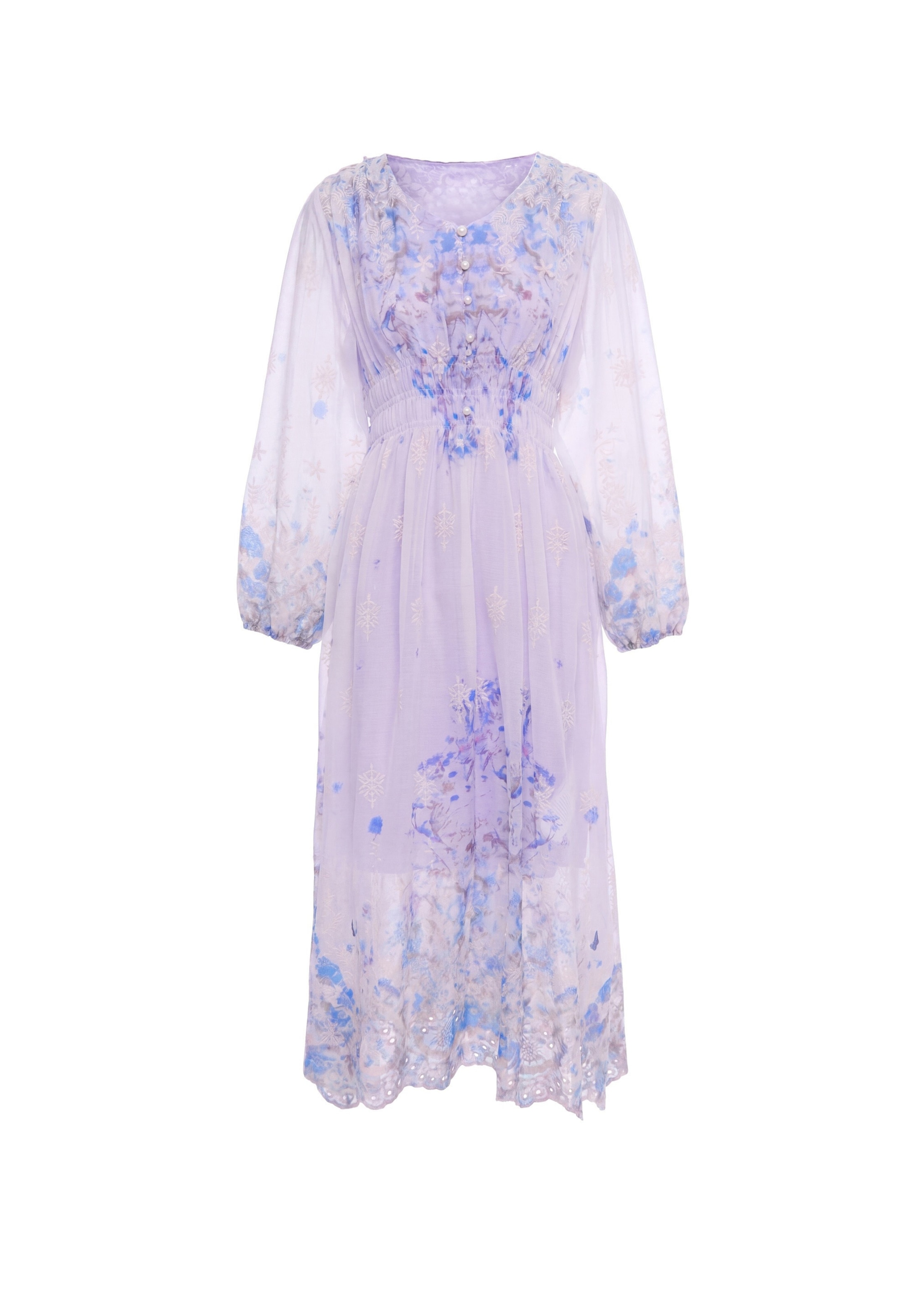 Usha Jurk in Lila: voorkant