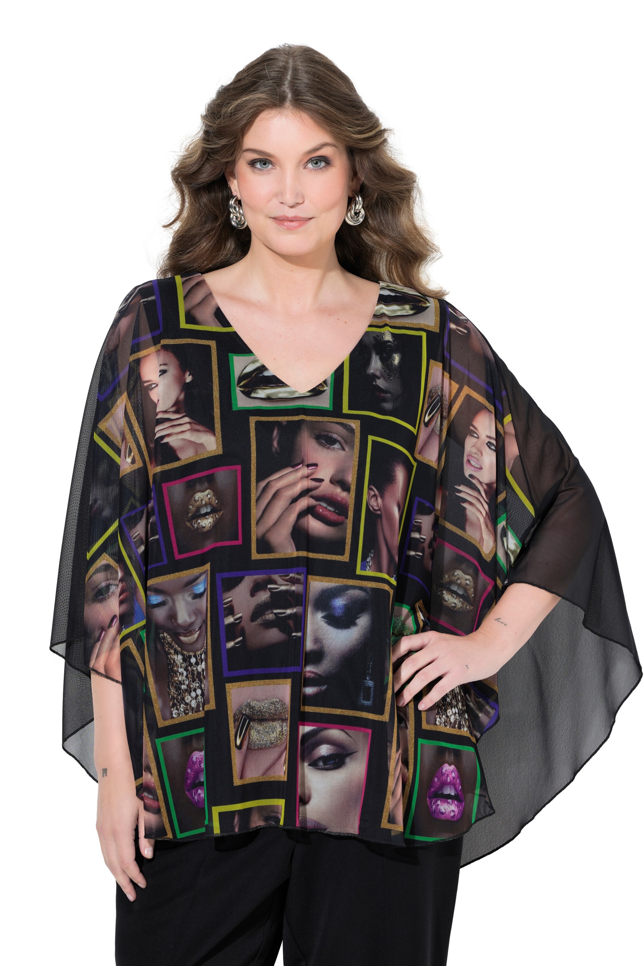 MIAMODA Blouse in Zwart: voorkant