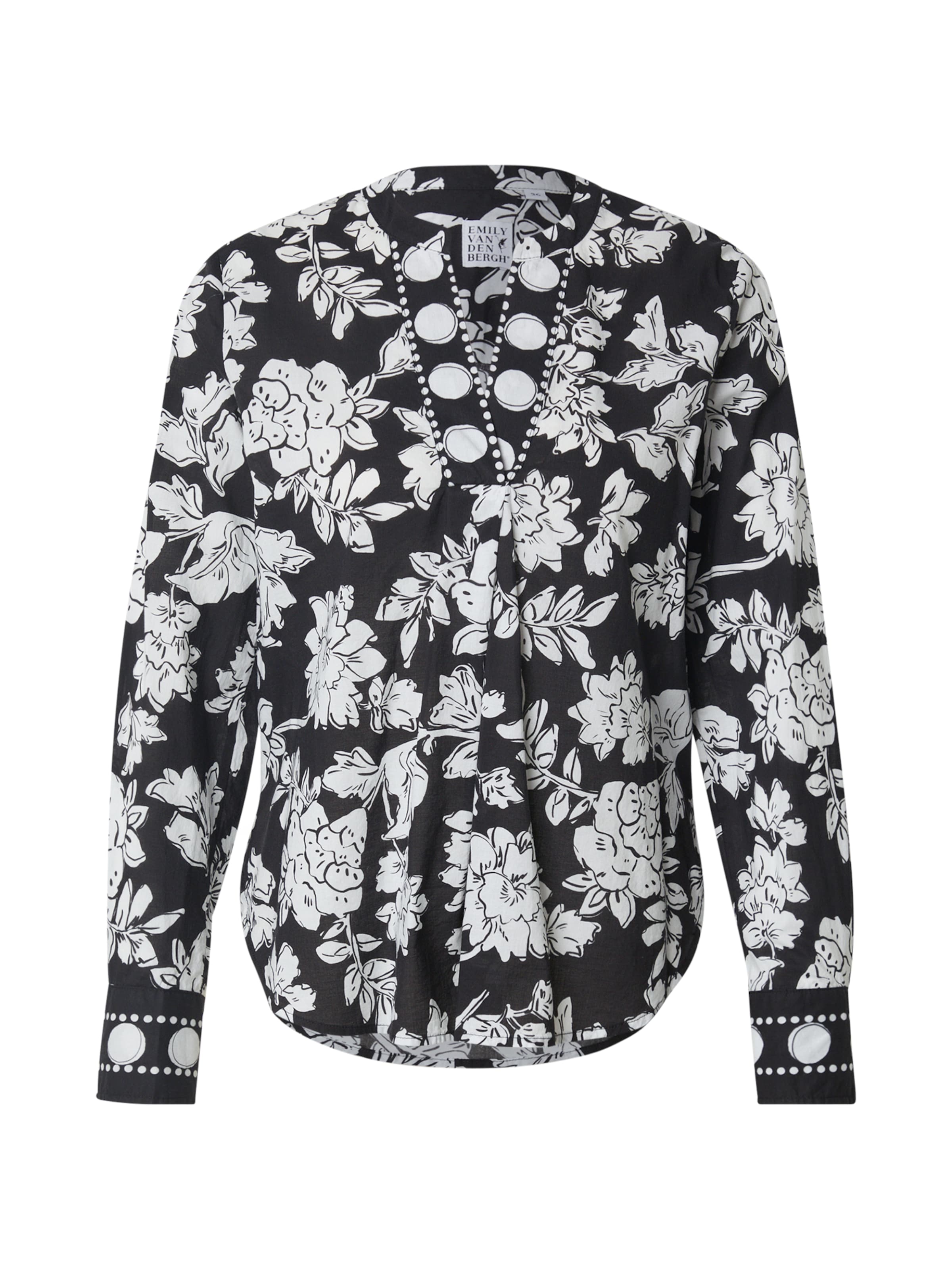 Emily Van Den Bergh Pluus, värv must: eest vaates