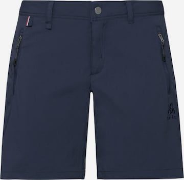 ODLO Slim fit Outdoor Pants 'Wedgemount' in Blue: front