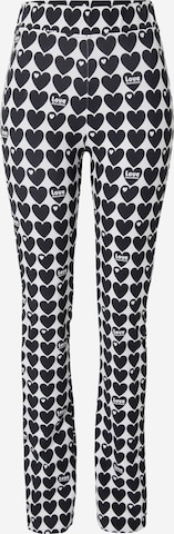 Coupe slim Pantalon Love Moschino en noir : devant